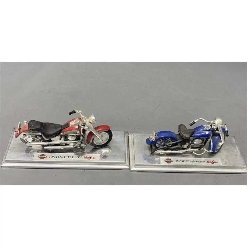 Harley Davidson Set Of 7 Maisto Die-Cast Motorcycles